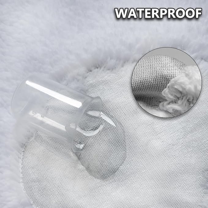 Dog Blankets Waterproof Pet Blanket Paw Printing Super Soft Warm Fluffy Facecloth Sofa Car Bed Protector, Urine Proof Washable for Puppy Large Dogs & Cats 50"*60" Beige