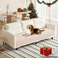 Waterproof Dog Bed Cover Pet Blanket, Soft Couch Cover for Dogs Washable, Non-Slip Dog Blanket Protect Furniture Couch Sofa Car for Puppy Large Dogs Cat (30x70 Inch, Beige)