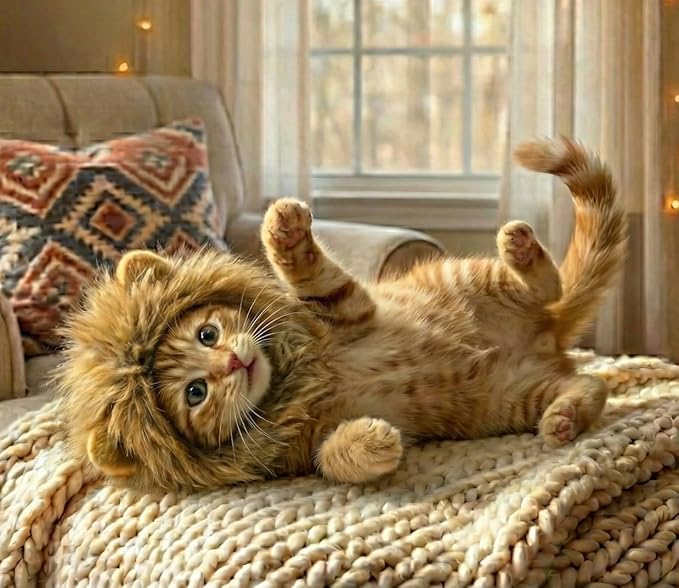 Lion Mane Costume for Cats