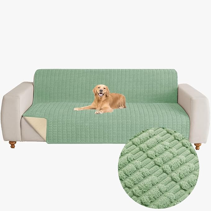 Muamar Dog Bed Cover Sofa Protector,Anti Slip Waterproof Sofa Covers for Living Room Couch Covers,Sofa Mat,Seat Cover,Dog Mat,Pet Pad for Furniture 1 Piece (60x70 inch, Sage Green)