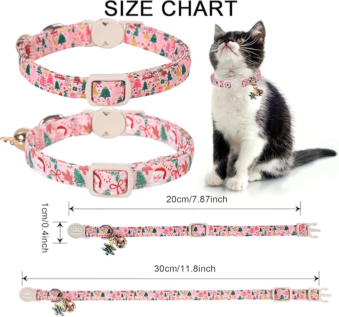 Cat Collar-2Pack Autumn Orange Plaid Kitten Collars-Halloween Plaid Breakaway Kitty Collars-Cute Kitty Pendants,Yellow Orange Grid Cat Collar with Bell, for Girl & Boy Cats