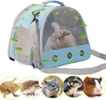 Ventilation Cage,Bearded Dragon Travel Carrier,Guinea Pig Carrier,Guinea Pig Bag for 2,Reptile Travel Carrier for Lizards Sugar Glider Hedgehog Rat Parrot Birds,Airline Approved (Blue, Mesh Carrier)
