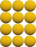 Cat Golf Balls for Indoor Kitten Toys - Interactive Sponge Foam Soccer Balls (Yellow)