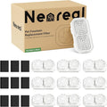 Official 9 Pack Replacement Filters & Pre-Filter Sponges for 74oz/2.2L Stainless Steel Cat Fountain & 108oz/3.2L Cordless Pet Water Fountain