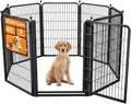Dog Fence Outdoor Pens Outside,Portable Dog Play Pen 40" H 8 Panels Pet Playpen Exercise Pens for Puppys Small Medium Large Dogs RV Camping Yard Garden Indoor Wide Gate
