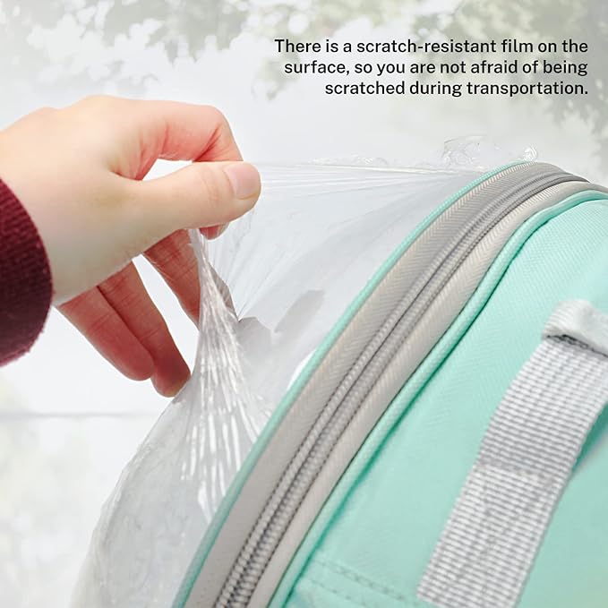 Rypet Bird Carrier Backpack Parrot Portable Breathable Bag Pet Bird Lightweight Travel Cage with Standing Perch and Stainless Steel Tray（Mint Green）