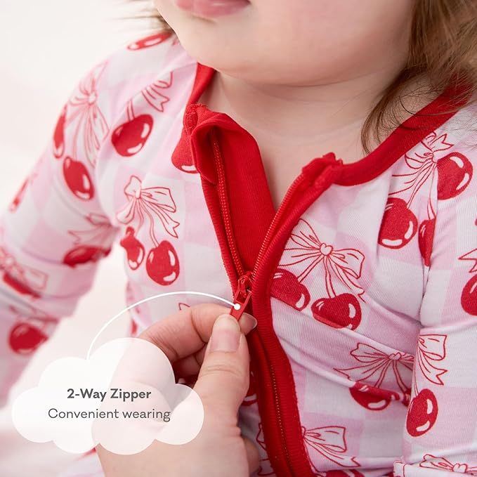 pureborn Baby Infant Boys Girls Sleeper Snug Fit Viscose from Bamboo Pajamas Zipper Pjs 0-24 Months
