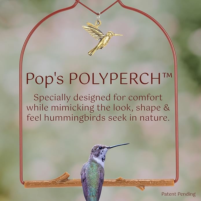 Hummingbird Charm, Red