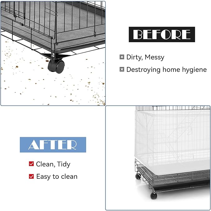 Large Bird Cage Seed Catcher, 31 x 118 inches Adjustable Large Bird Cage Cover Elastic Band Mesh Cages Cover Skirt Nylon Mesh for Parakeet Parrot Cages