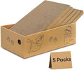 AGYM Cat Scratcher, 5 Packs in 1 Cardboard Box Cat Scratching Pad for Indoor Cats and Kitten, Cat Scratch Pad to Protect Furniture, Large Size