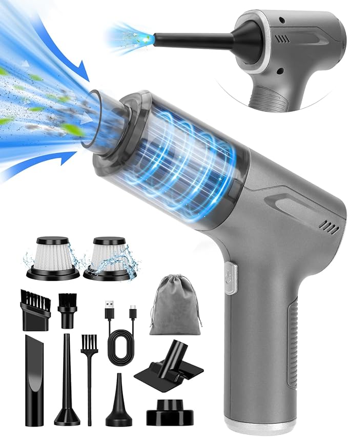 Car Handheld Vacuum Cordless 4 in 1, 20000PA Car Vacuums Cleaner Portable Brushless Motor High Power Suction, Mini Hand Held Dust Busters Rechargeable with Multi Accessories for Home/Pet