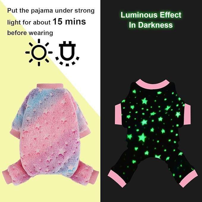 Dog Pajamas Psj Clothes Girl Small Winter Cute Small Puppy Clothes 4 Legs Fleece Sweater Jumpsuit Soft Dog Onesies Pet Apparel Outfits Yorkie Chihuahua. Pink, XXS