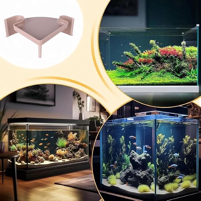 Aquarium Cave Hideout with Viewing Window - 2 Hole Corner Fish Tank Decoration for Pleco, Cory Catfish, Kuhli Loach, Shrimp & Betta Fish - Safe Underwater Tunnel for Bottom Dwellers