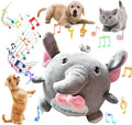 Interactive Dog Toys,Active Moving Pet Plush Toy with Recording and Music Modes,Jumping Squeaky Song shaking Interactive Dog Ball,Rechargeable Dog Toys to Keep Them Busy,Animal Plush Pet Toy(Elephant)