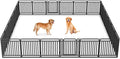 New Thickened Version Dog Playpen, 32 Inch Dog Fences for The Yard, Portable Outdoor Dog Playpen for Large/Medium/Small Dogs, Foldable Metal Dog playpen, with Doors (24 Panels, 32 Inch)