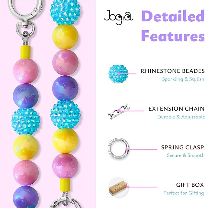 Beaded Dog Necklace Collar, Adjustable Jewelry-Inspired Design with Sparkle Beads (Iridescent Pastels, Large)