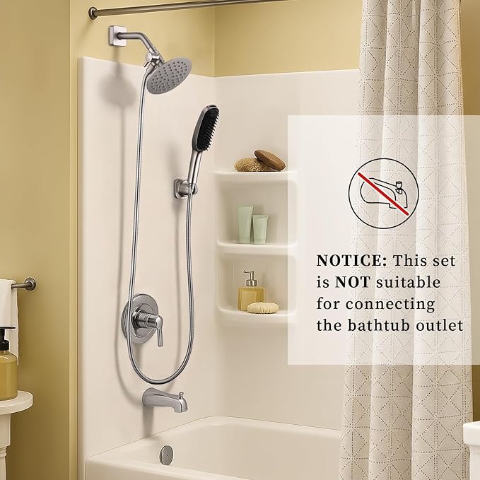G-Promise 3 Mode Dog Shower Attachment with Pause Mode, Dog shower Sprayer with 78 Inches Stainless Steel Hose, Metal Diverter, Adhesive Holder, for Fast and Easy Dog Bathing and Cleaning