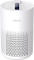 Purivortex Air Purifiers for Home, Quiet HEPA Air Filter for Pollen, Smoke, Dust, Pet Dander, Odor, Hair, Covers Up to 880 Sq Ft (Model: PX500 White with Fragrance Sponge)