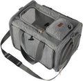 Soft Cats Carrier for Small Dogs Carriers Airline Approved Puppy Travel Bag Softsides Puppy Carry,Soft-Sided,Pets Small Animals Rabbits Bunny Outdoor (Gray)
