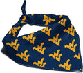 West Virginia Mountaineers Officially Licensed Bandana for Dogs and Cats | Fits Pets Great Gift Idea | Easy-to-Tie (Small, 13")