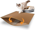 Pieviev Cat Litter Mat Double Layer Waterproof Urine Proof Trapping Mat 1 Pack (30''X24'', Brown)