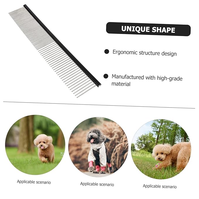 POPETPOP Portable Cat Hair Comb Wear-resistant Grooming Tool Compact Pet Accessory Reusable Kitten Brush Household Grooming Tool