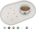 KPWACD Dog Food Mat Anti-Slip Bowl Mats for Food and Water, High-Lips Waterproof Pet Placemat Prevent Messy Spills to Floor, Silicone Puppy Feeding Trays for Large Medium Small Dogs Cats
