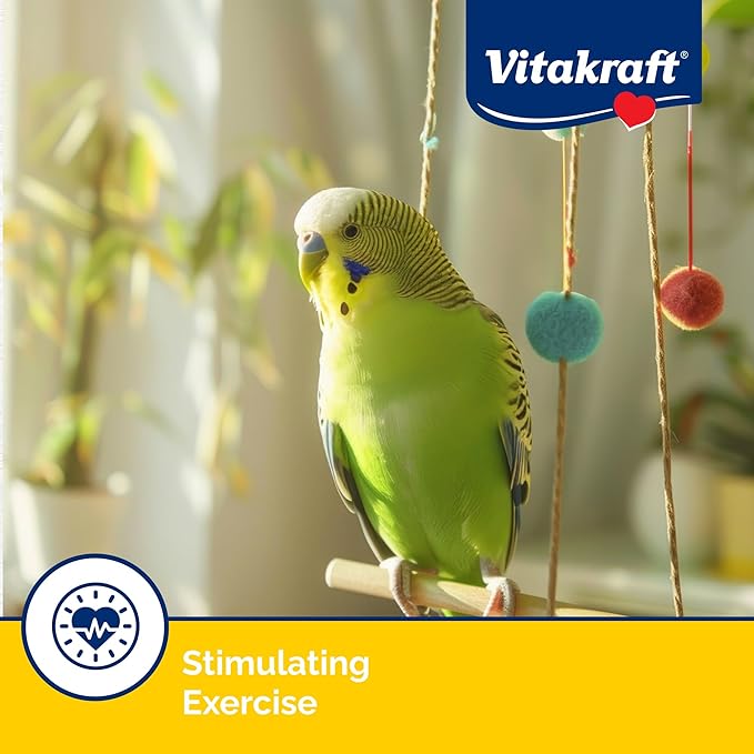 Vitakraft Crunch Sticks Parakeet Treat - Pet Bird Treat Toy - Long-Lasting Chewing Fun (Sesame & Banana)