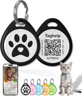 QR Code Cat ID Tag for Collar, Smart Pet ID with Free Online Profile, Instant Scan to Contact Owner, Silent Anti-Lost Cat Tag, No App or Subscription, Black 1”