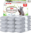 12 Pack Cat Litter Refill Bags, 100% Odor Lock Litter Refills Compatible with Litter Genie XL/Plus/Standard/Pet Pail