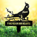Personalized Cockatiel Memorial Stake – Custom Pet Parrot Bird Grave Marker Metal Tombstone, Outdoor Garden Sign, Cockatiel Remembrance Plaque for Graveside or Yard Sympathy Sign Decor, Pet Loss Gifts