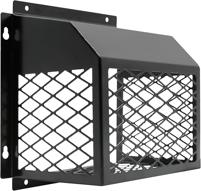 Universal Dryer Exhaust Guard Vent Cover Outside, 7"x7"x5" Heavy Futy Ventilation Bird Cage to Prevents Birds and Rodents from Entering Exhaust for Most 3" to 4" Bathroom Exhaust Ventilation Fan