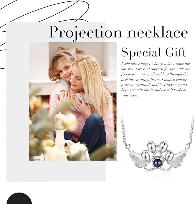 Personalized Cute Dog Cat Paw Name Necklace Forever Love Custom Heart Pendant Pet Name Necklace Gift for Pet Lovers