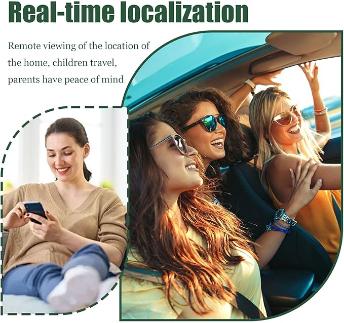 2025 Smart GPS Tracker for Dogs, Mini Cat GPS Tracker, Positioning Smart Alarm Pet Tracker, Waterproof and Drop-Proof, Extra Long Battery Life of 365 Day, No Subscription