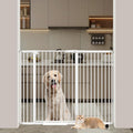 40.55" Tall, 45.86-53.74 Inch Wide, 1.37" Ultra Narrow Spacing Dog Pet Baby Gate Indoor for Doorway Hallway, Pressure Mounted 46 47 48 49 50 51 52 53 Inches Wide