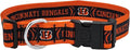 NFL Cincinnati Bengals X-Large Football Team Collar for Dogs & Cats - Shiny & Colorful Licensed by The NFL