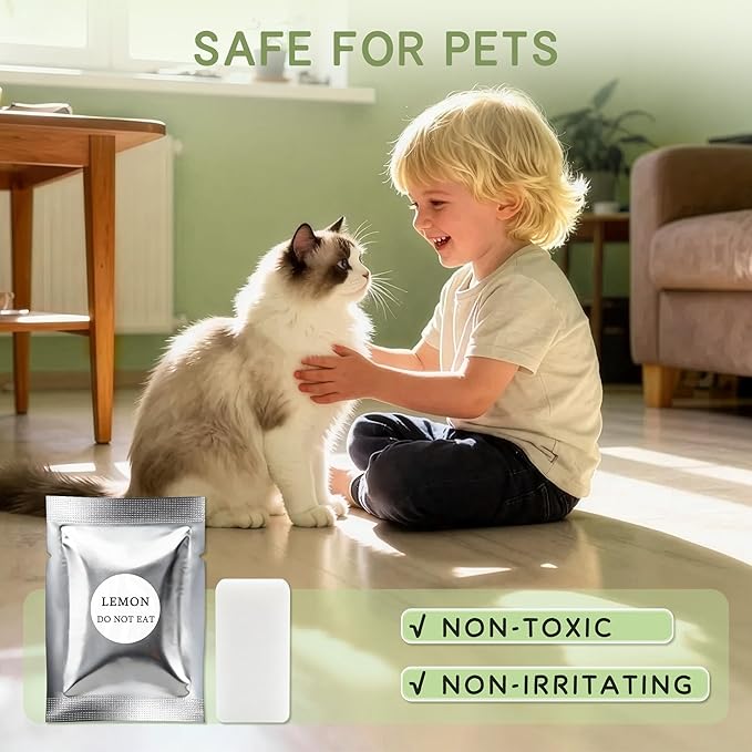 Cat Litter Deodorizer – 99% Odor Removal, Ozone Air Purifier for Pets, Strong Odor Eliminator for Litter Box, Toilet, Closet, Cabinet, Shoe, Garage