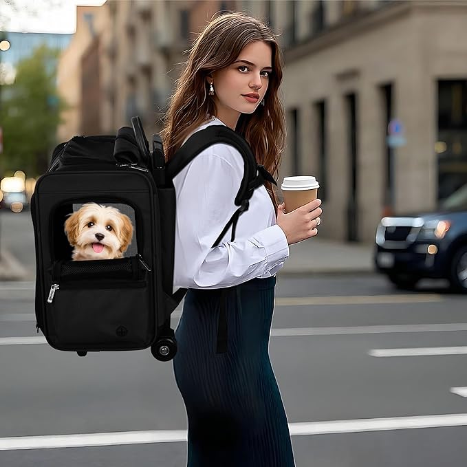 EliteField Deluxe Backpack Pet Carrier (3 Year Warranty, Airline Approved), Travel Soft-Sided Carrier Bag for Dogs, Cats & Small Pets