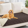 hyha Waterproof Dog Blanket, Reversible Pet Bed Blanket, Soft Sofa Couch Cover for Dogs Washable, Waterproof Pet Couch Covers for Sofa Puppy Cats Furniture Protector(30"x70", Chocolate/Beige)