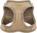 Best Pet Supplies - All Weather Plush, Reflective, No Pull Harness for Small, Medium Dogs, Cats - Secure with Hook & Loop Fastener, Buckle, Double D-Rings - Harness (Latte Suede), S