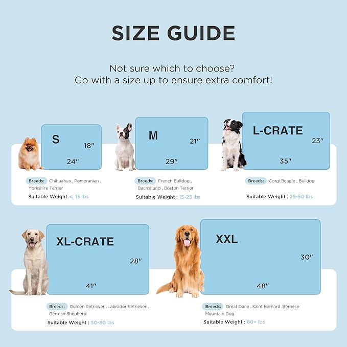 Bedsure Cooling Mat for Large Dogs – 48x30 Thin Washable Cooling Pet Pad for Puppy, QMAX>0.5, XXL Portable Kennel Puppy Bed for Summer, Non-Slip Summer Crate Pad for Big Dog Up to 100 lbs