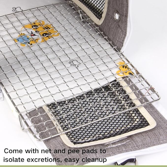 Bird Travel Carrier with Perch Parakeet Carriers with Net, Pad Mat, Feeder Portable Pet Carrier Bag for Bird Transparent Travel Carrier Cage for Budgie Conure Cockatiel (Colorful)