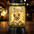 French Bulldog Frenchie Gifts for Women/Men French Bulldog Solar Lanterns Dog Mom Birthday Dog Lovers Lantern Pet loss Pet Memorial Lights Solar Garden Decoration Yard, Patio,Backyard,Porch Torches