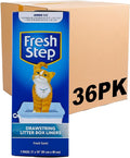 Fresh Step Jumbo Drawstring Cat Litter Box Liners, Scented Heavy Duty Kitty Litter Bags for X-Large Oval or Rectangle Pans, Helps Contain Mess for Easy Lift Out Cleanup, 36 x 19 in, 7 Count - 36 Pack