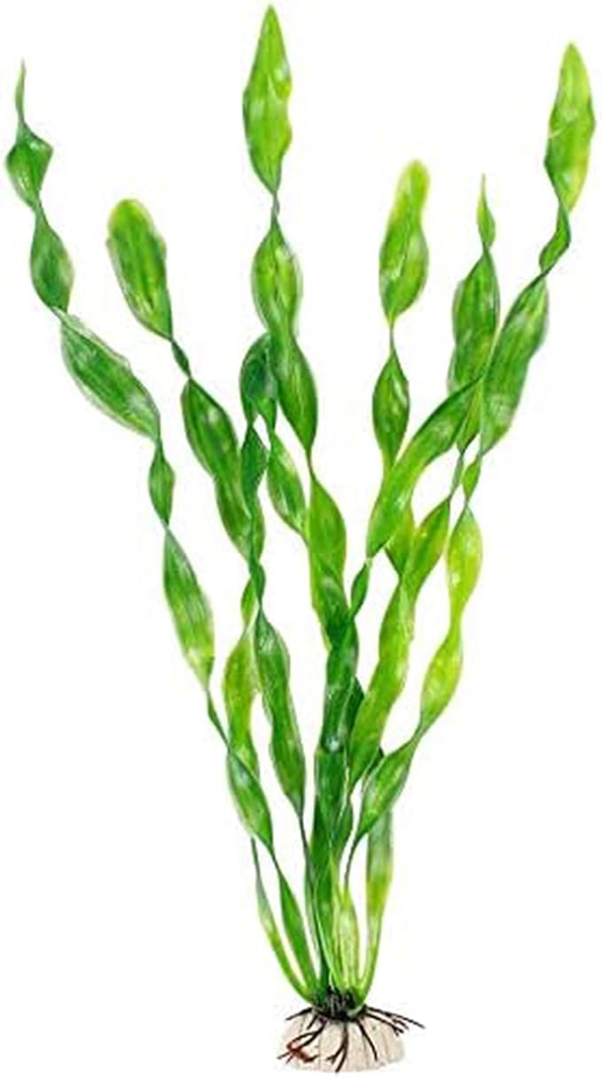MyLifeUNIT Artificial Seaweed Water Plants for Aquarium, Plastic Fish Tank Plant Decorations 10 PCS (12 Inches Tall, Green)