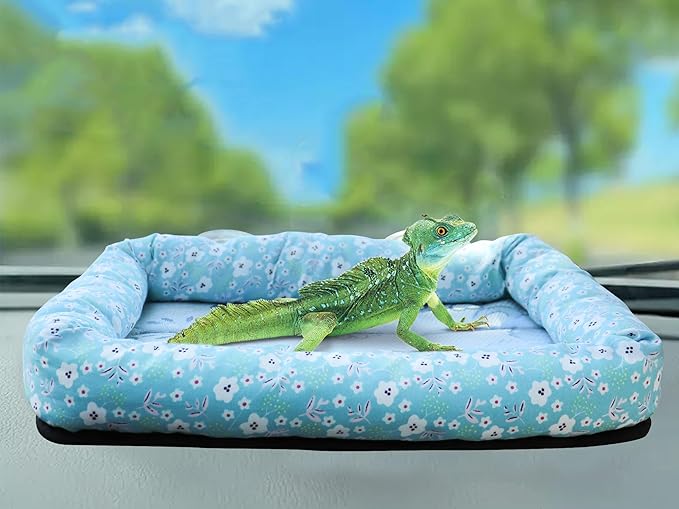 Bearded Dragon Travel Carrier, Lizard Car Hammock, Small Animal Carrier Bed, Suitable for Small Animals Hamster Chinchilla Rat Bird Bearded Dragon Lizard Kitty