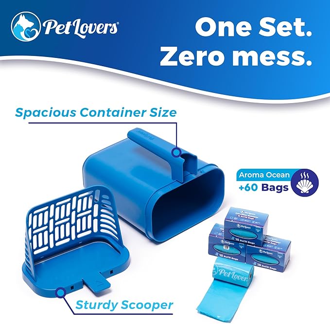 PetLovers Cat Litter Scoop – Durable Litter Scooper with Deep Shovel, Easy Clean Design for Fast Waste Removal, Ideal for Daily Cat Litter Box Cleaning