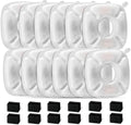 24 Pcs Cat Fountain Replacement Filters：12 Pack Replacement Filters with 12 Pack Pre-Filter Sponges, Pet Fountain Filter Fit for 95oz/2.8L Automatic Pet Fountain Cat Water Fountain