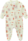 Unisex Baby Boy and Girl Zipper Onesie Toddler Footie One-Piece Infant Romper Jumpsuit