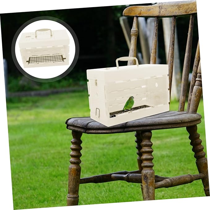 HANABASS Bird Travel Carrier Small Bird Cage with Ventilation Parrot Carrier Cage for Outdoor Use Portable Travel for Adventures